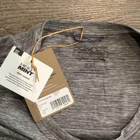 Patagonia Daily Medium Capilene Shirt Mens XXL Feather Grey Cool Lightweight NWT - Picture 4 of 6